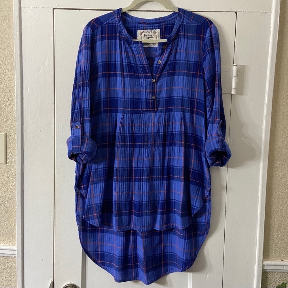 Anthropologie Holding Horses Extreme High/Low Top - Picture 6 of 16